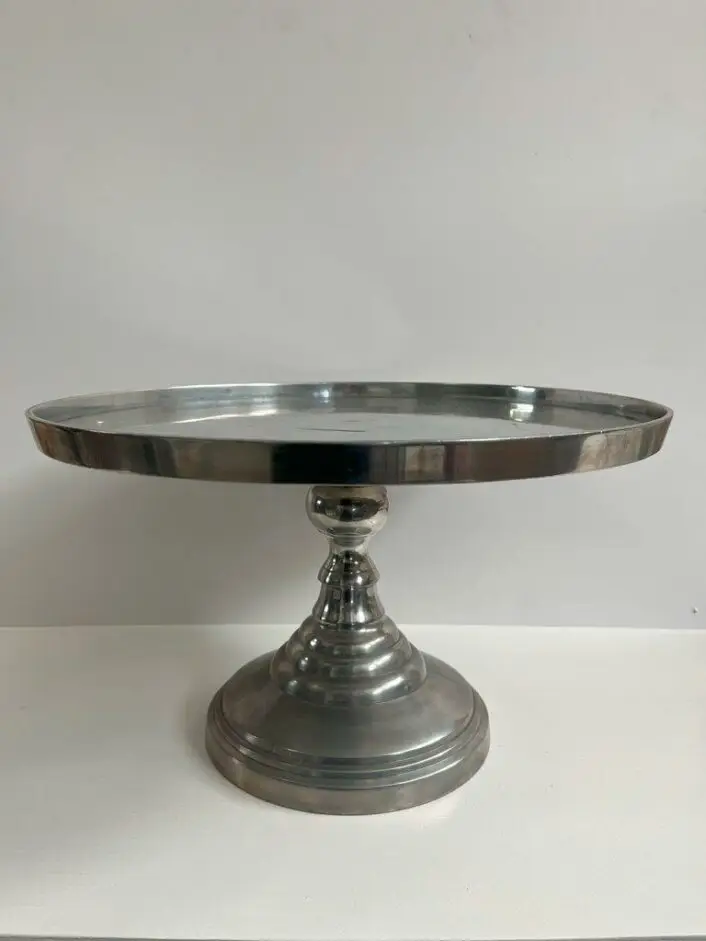 Silver Metal Cake Stand