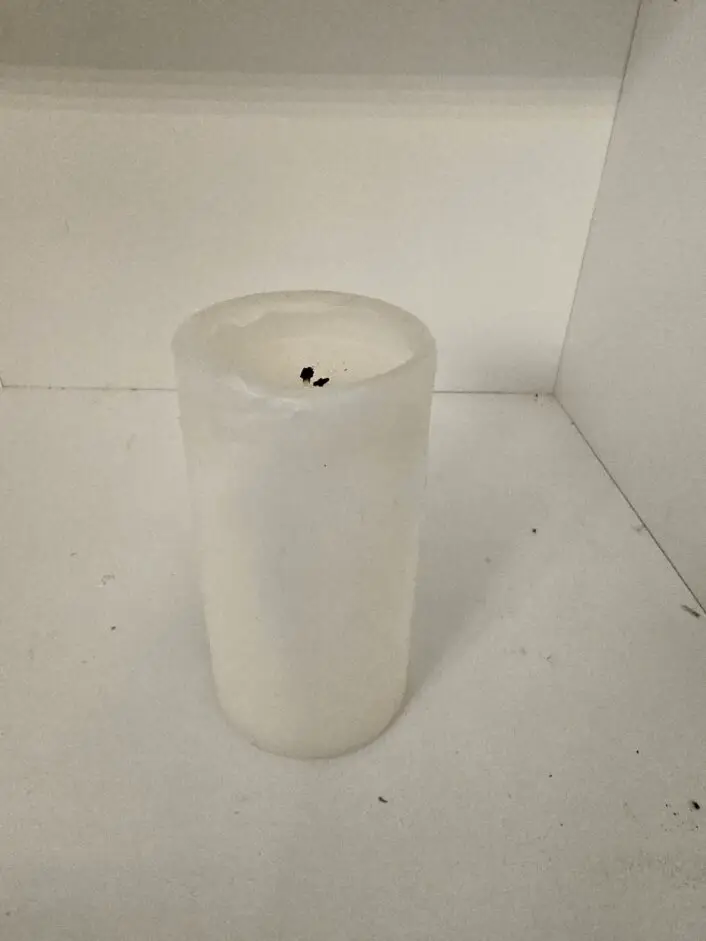 2nd Hand Pillar Candles - White - Image 3