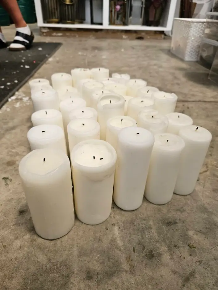 2nd Hand Pillar Candles - Mixed box